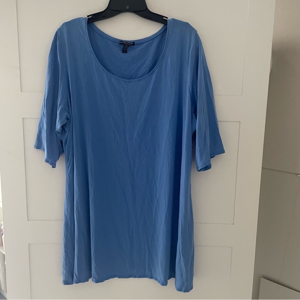 Eileen Fisher woman plus size 2X tencel tunic dress 15921